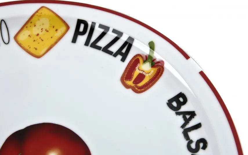 MPLCo Talerz do pizzy 30,5 cm Czerwony brzeg MPL Sale