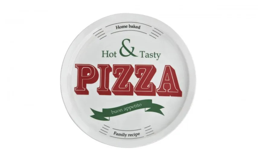 MPLCo Talerz do pizzy 30,5 cm Pizza czerwony napis Outlet