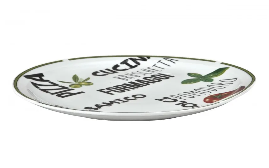 MPLCo Talerz do pizzy 30,5 cm Zielony brzeg MPL Hot