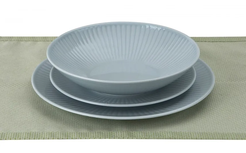 Cmielow Talerz głęboki 21,5 cm Dalia Niebieska Clearance
