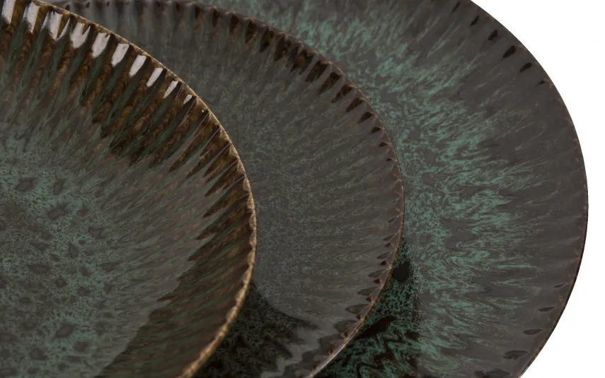 Lubiana Talerz głęboki 22,3 cm Jade Stoneware zielony Hot