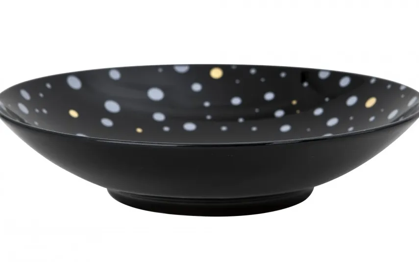 Karolina Talerz głęboki Black Galaxy 21 cm Fashion