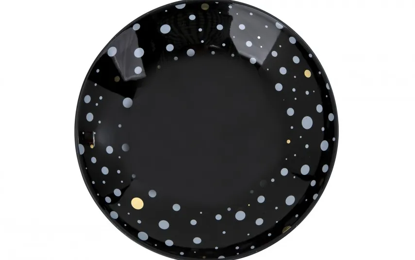 Karolina Talerz głęboki Black Galaxy 21 cm Fashion