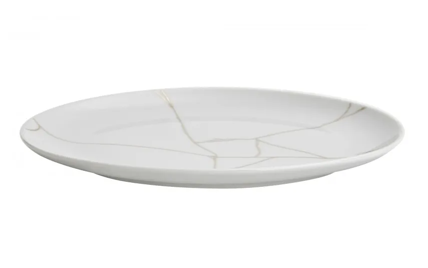Karolina Talerz owalny 22 cm Tektonika biała Sale