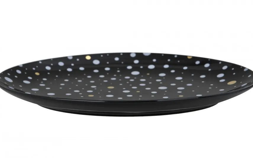 Karolina Talerz owalny płytki Black Galaxy 29x23 cm Online