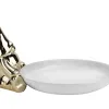 Ewax Talerz ozdobny deserowy 18 cm z Krasnalem biały New
