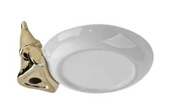 Ewax Talerz ozdobny deserowy 18 cm z Krasnalem biały New