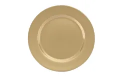 Inna Talerz plastikowy ozdobny 33 cm Gold Sale