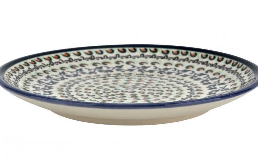 Boleslawiec Talerz płytki 20 cm Bolesławiec Dekor 1165A Hot