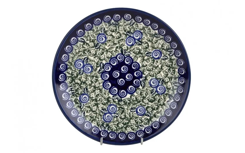 Boleslawiec Talerz płytki 20 cm Bolesławiec Dekor 1073A New