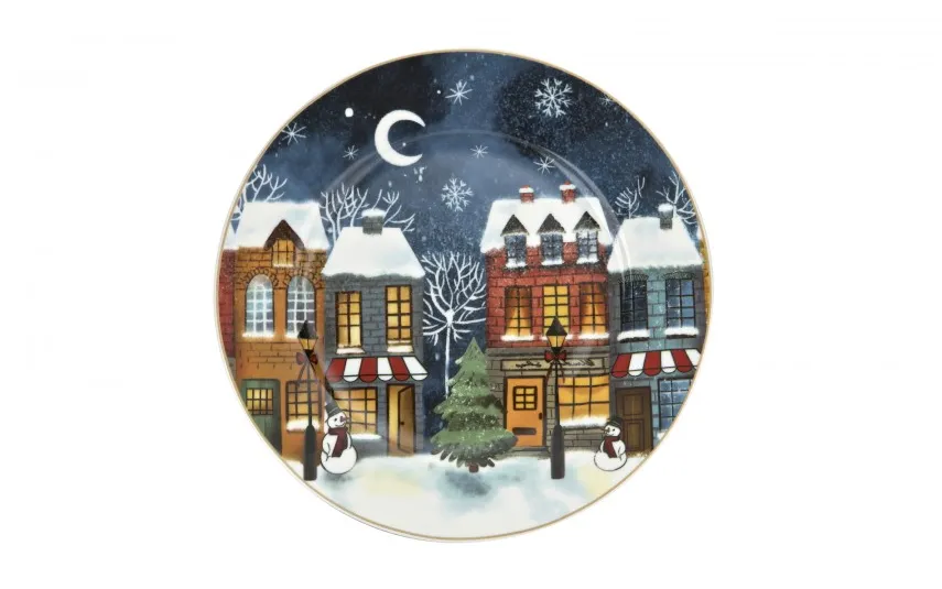 Duo Talerz płytki 27 cm Christmas City New