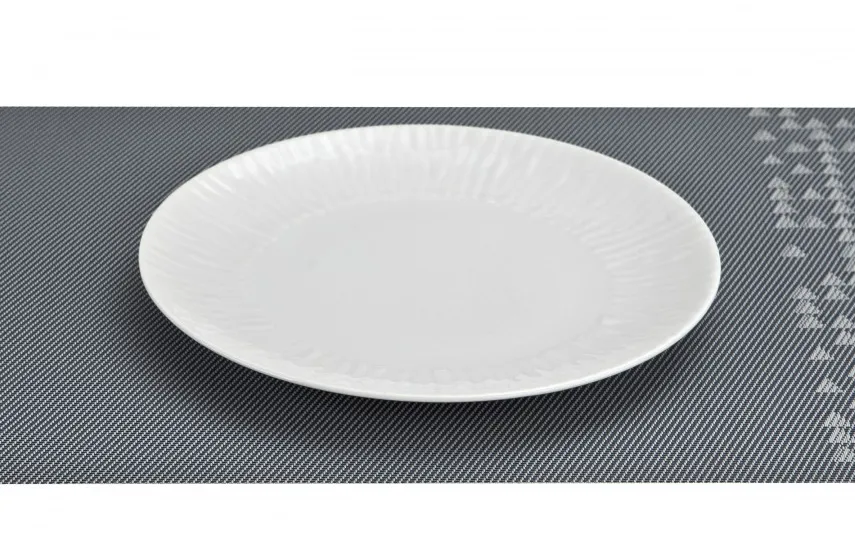 Karolina Talerz płytki 22 cm Natura Biała Stock Clearance
