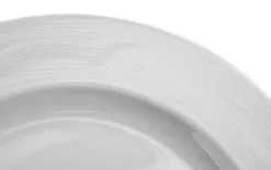 Karolina Talerz płytki 26 cm obiadowy prążki Stock biały Outlet