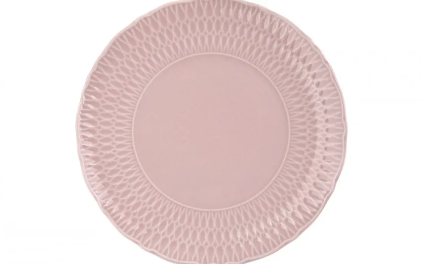 Cmielow Talerz płytki 21 cm Sofia Różowa Outlet