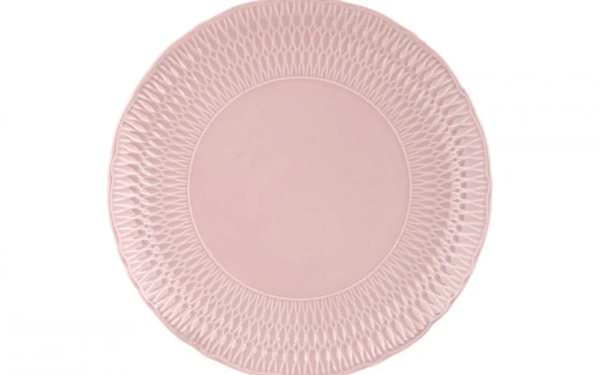 Cmielow Talerz płytki 28 cm Sofia Różowa Outlet