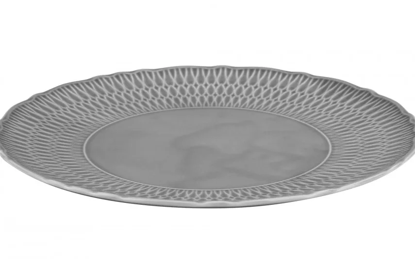 Cmielow Talerz płytki 28 cm Sofia Szara Fashion