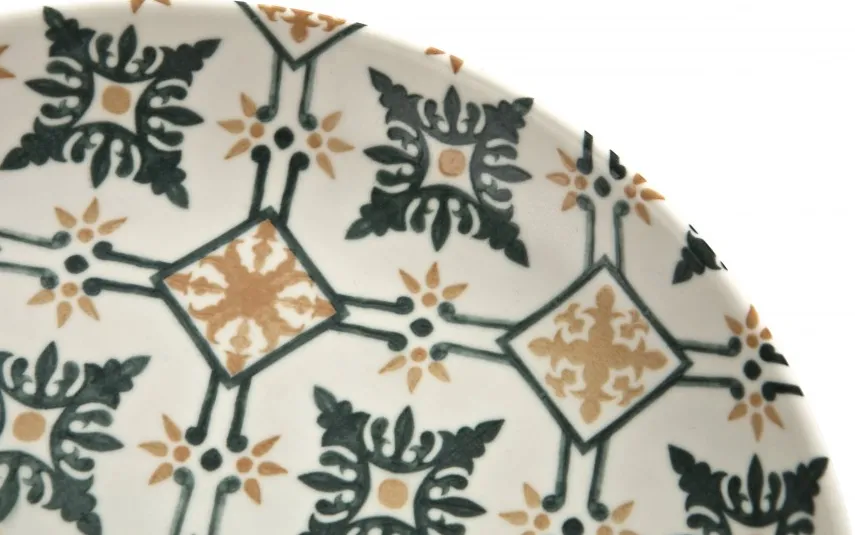 MPLCo Talerz płytki 26cm Mosaique Beige Decal New