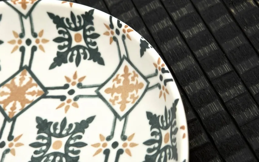 MPLCo Talerz płytki 26cm Mosaique Beige Decal New