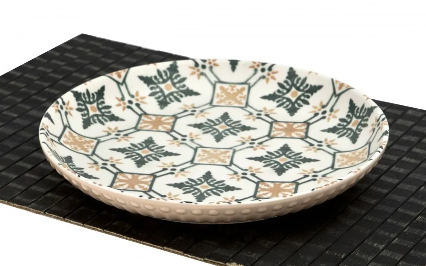 MPLCo Talerz płytki 26cm Mosaique Beige Decal New