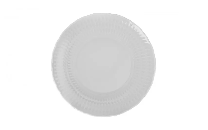 Cmielow Talerz płytki deserowy 21 cm Sofia Biała Outlet
