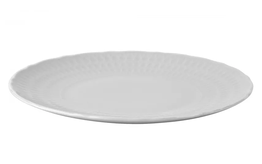Cmielow Talerz płytki deserowy 21 cm Sofia Biała Outlet