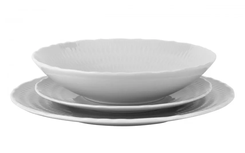 Cmielow Talerz płytki deserowy 21 cm Sofia Biała Outlet