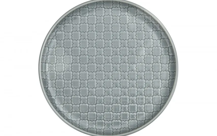 Lubiana Talerz płytki deserowy 20cm Marrakesz szaro-niebieski K9 Fashion