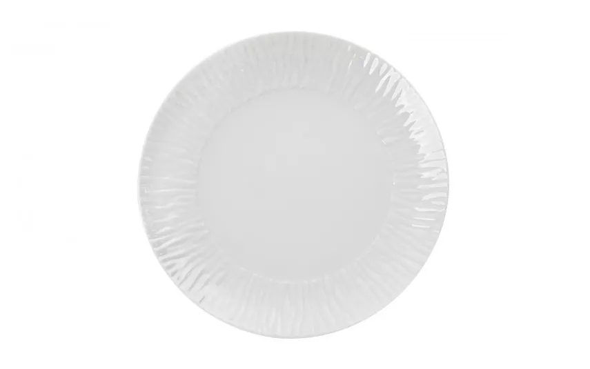 Karolina Talerz płytki obiadowy 28 cm Natura Biała Stock Outlet