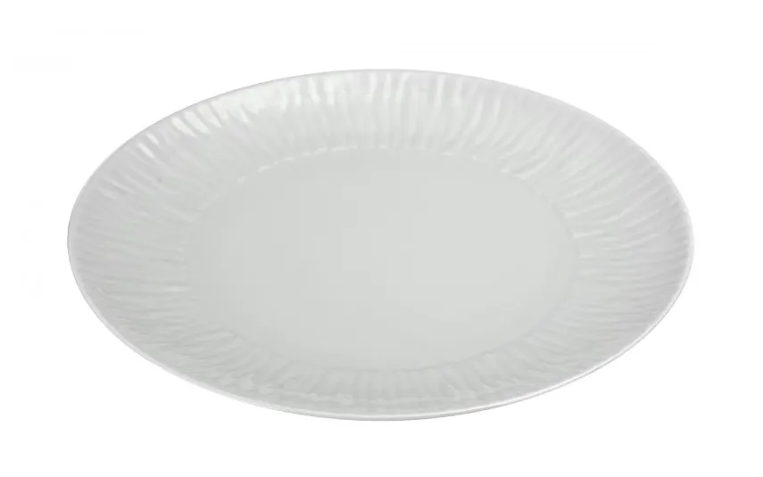 Karolina Talerz płytki obiadowy 28 cm Natura Biała Stock Outlet