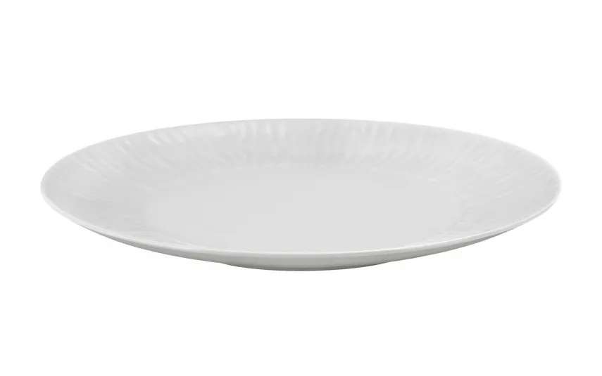 Karolina Talerz płytki obiadowy 28 cm Natura Biała Stock Outlet