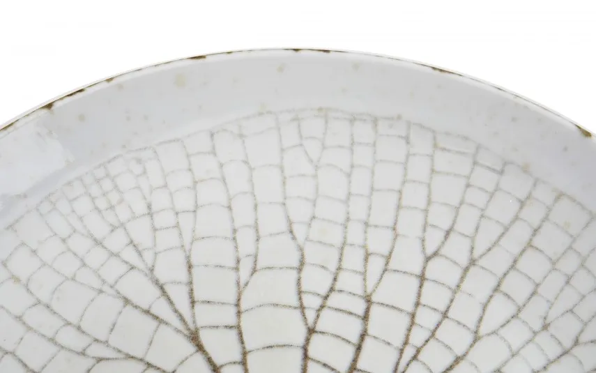 Cmielow Talerz płytki obiadowy 26 cm Dalia Niebieska Discount