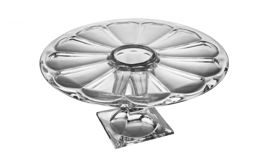 Bohemia Tortownica patera kryształowa 34 cm Panel 655905 Hot