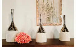 Witek Home Wazon ceramiczny 40 cm - biały Awangarda Discount