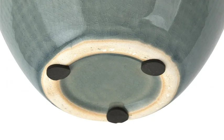 Art-Pol Wazon ceramiczny 16 cm biało-niebieski AP141814 Online