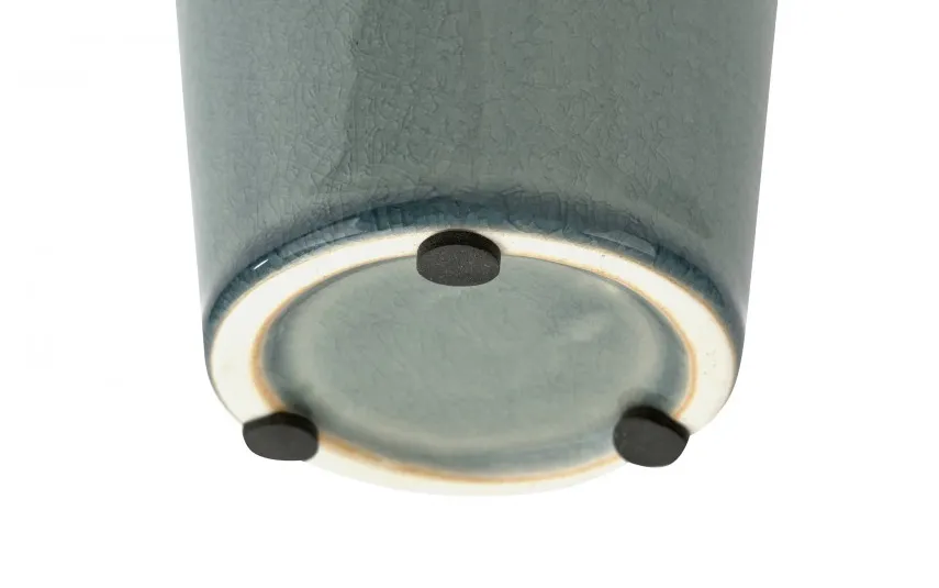 Art-Pol Wazon ceramiczny 25 cm biało-niebieski AP141812 Outlet