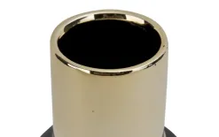 Ewax Wazon ceramiczny 22,5 cm czarno-złoty 2816 Fashion