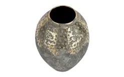 Dekor Pap Wazon ceramiczny 31,5 cm szaro-złoty TY0413 Hot