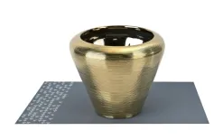 Armir Home Decorations Wazon ceramiczny 20 cm w kolorze złota 441563 Outlet