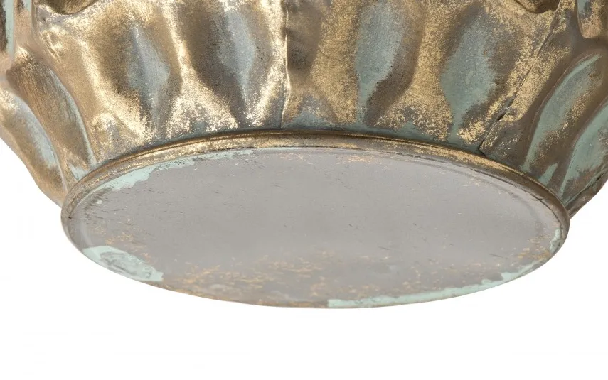Dekor Pap Wazon metalowy 32 cm złoty Outlet