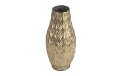 Dekor Pap Wazon metalowy złoty 49 cm Clearance