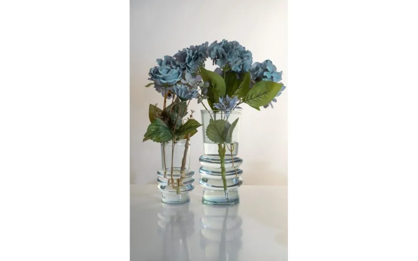 San Miguel Wazon szklany 17 cm Altea niebieski 4869 recykling Outlet