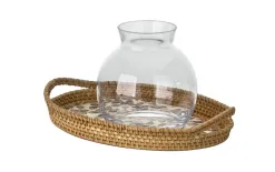 Sigma Glass Wazon szklany 16,5 cm beczułka Fashion