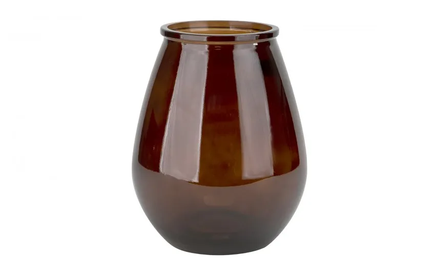 San Miguel Wazon szklany 23 cm brązowy recykling Online