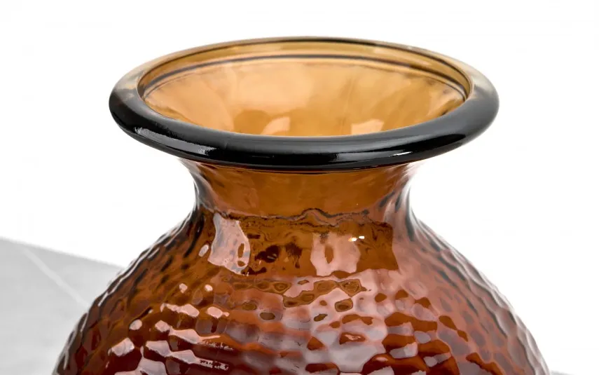 San Miguel Wazon szklany 33 cm brązowy Paradise recykling Best