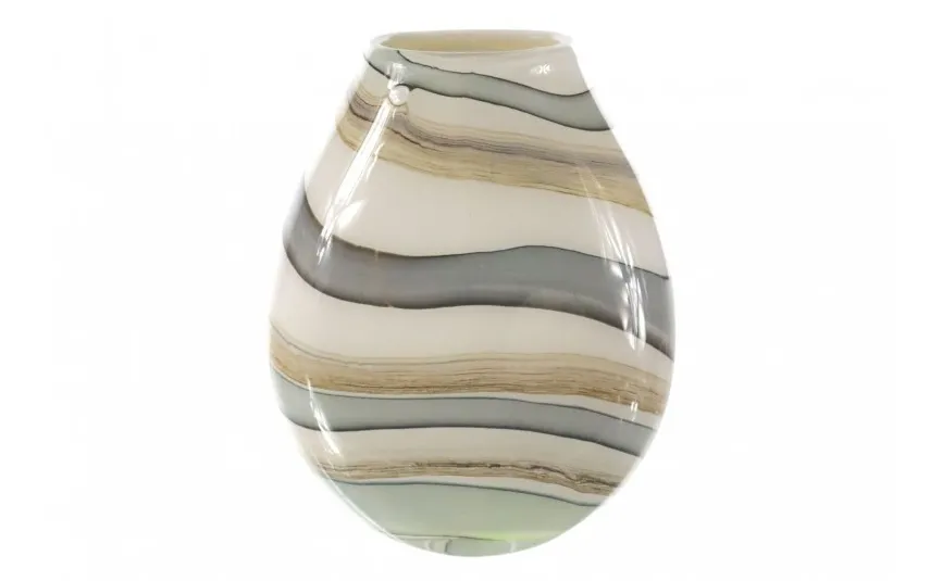 Sigma Glass Wazon szklany 30 cm 2341/C125 kolory Ziemi Fashion