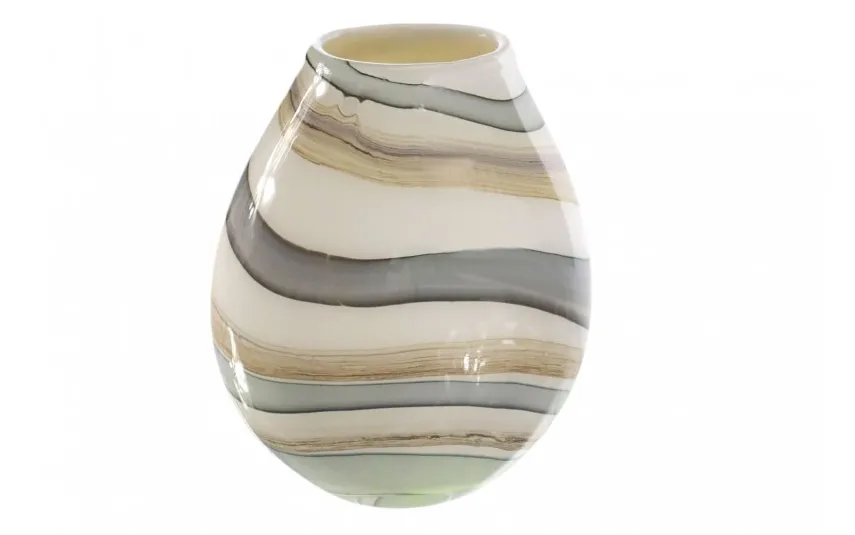 Sigma Glass Wazon szklany 30 cm 2341/C125 kolory Ziemi Fashion