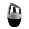 Art-Pol Wazon szklany 22 cm czarno-srebrny 135221 Online