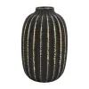 Art-Pol Wazon szklany 23 cm czarno-złoty AP172407 Best