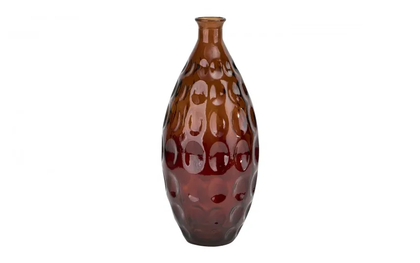 San Miguel Wazon szklany 38 cm Dune Bursztyn recykling Discount
