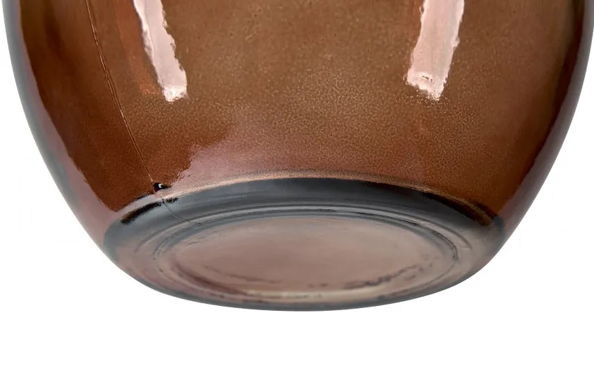 San Miguel Wazon szklany 31 cm Napoles Bursztyn Best